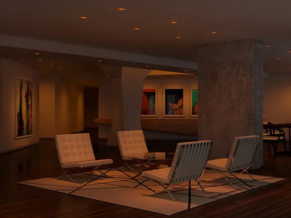Living Room Dark Mode
